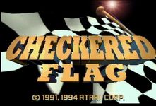 une photo d'Ã©cran de Checkered Flag sur Atari Jaguar